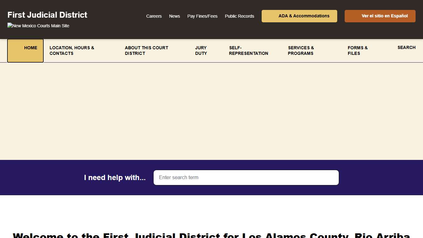 First Judicial District - New Mexico Courts The Judicial Branch of New Mexico