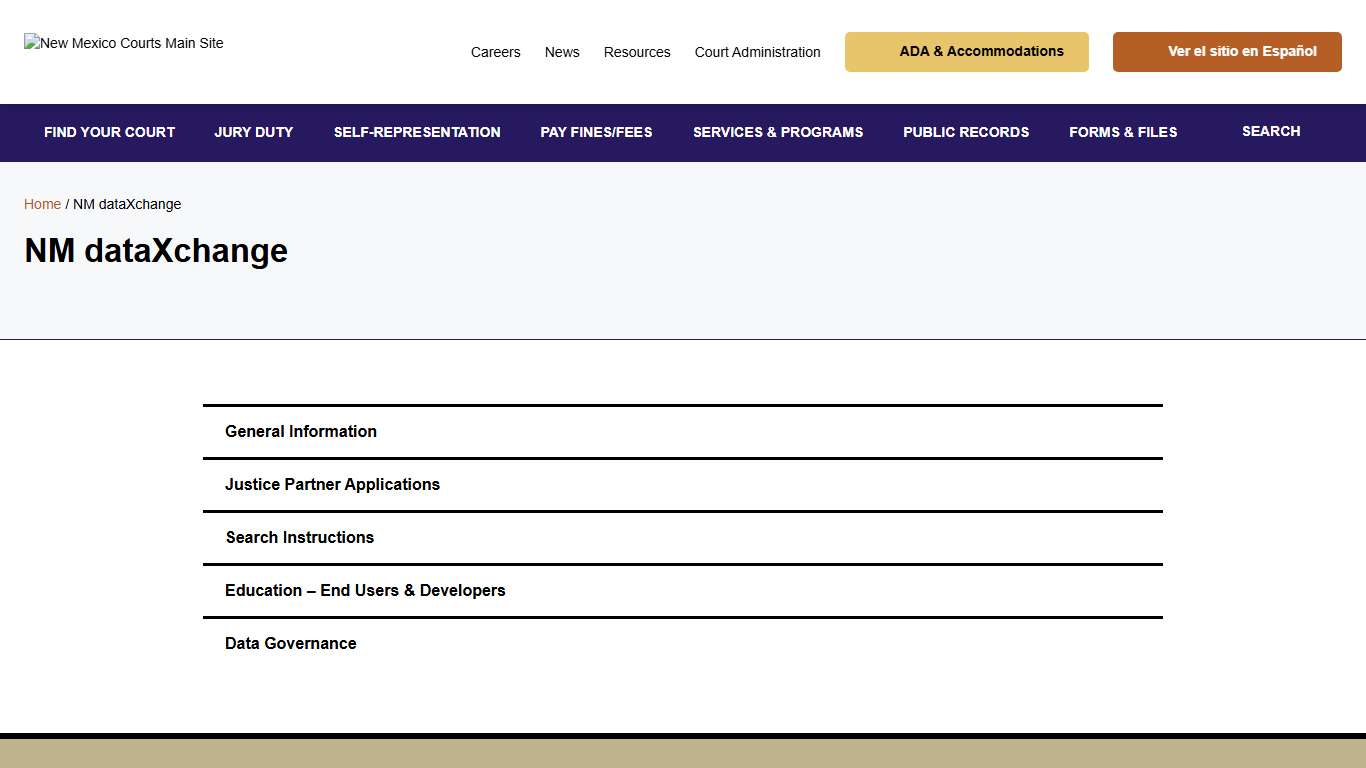 NM dataXchange - New Mexico Courts