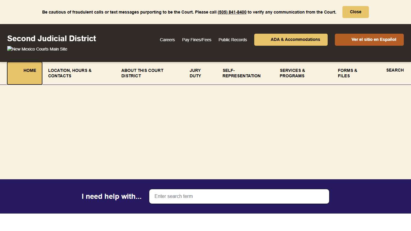 Home - Second Judicial District